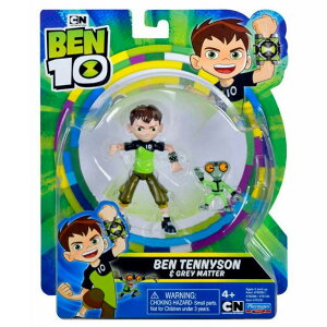 BEN10 �J�[�g�D�[���E�l�b�g���[�N �x��10 ���u�[�g�V���[�Y 4�C���` �x�[�V�b�N�t�B�M���A �x���E�e�j�X�� & �O���C�}�^�[ CARTOON NETWORK BEN TENNYSON GREY MATTER