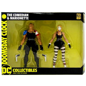 DC�R���N�e�B�u���Y �h�D�[���Y�f�C�E�N���b�N 6.75�C���` �A�N�V�����t�B�M���A 2�p�b�N �R���f�B�A�� & �}���I�l�b�g DC COLLECTIBLES DOOMSDAY CLOCK 2PACK THE COMEDIAN MARIONETTE