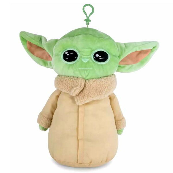 スター・ウォーズ マンダロリアン・アンド・グローグー クリップオン プラッシュ ポケット付き ぬいぐるみ グローグー STAR WARS THE MANDALORIAN AND GROGU 12inch CLIP-ON Plush GROGU WITH POCKET キーホルダー