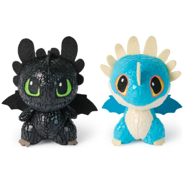 ヒックとドラゴン 2025 スピンマスター ミニ・プラッシーズ ぬいぐるみ 2体セット トゥース & デッドリー・デンジャー MINI PLUSHIES TOOTHLESS & DEADLY NADDER