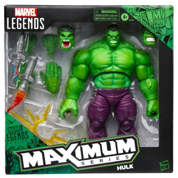 ハズブロ マーベルレジェンド マキシマム・シリーズ 6インチ アクションフィギュア ハルク (コミック版) MARVEL LEGENDS MAXIMUM SERIES HULK