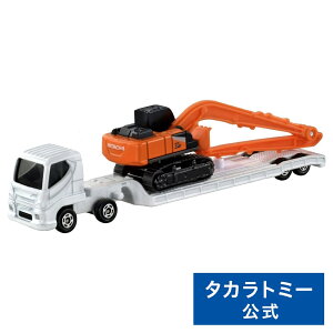 ロングタイプトミカ No.143 日立建機 油圧ショベル ZX210-7 SLF と重機搬送車 | タカラトミー トミカ tomica ロング ショベル おもちゃ こども 子供 ミニカー 車 くるま 乗り物 ギフト