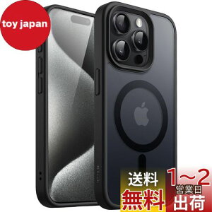 yzJEDirect iPhone15ProMax 6.7C`i15 Pro Maxjp }Olbg P[X MagSafeɑΉ ̃}bgw ^ ϏՌ Jo[ (ubN)
