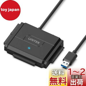yzUnitek IDE SATA Ή USB3.0 hCuA_v^[ 2.5/3.5C`HDD SSD whCuɑΉ Ro[^ 18TB܂őΉ 5Gbps 12V/2AdA_v^[t OthCu f[^]