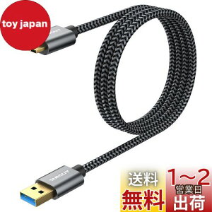 yzSUNGUY USB3.0 P[u MicroB 1M ^CvAIX - }CN^CvBIX USBP[u OtHDD/SSD n[hhCu/HDJȂǑΉ }CNBϊP[u f[^] 1m O[