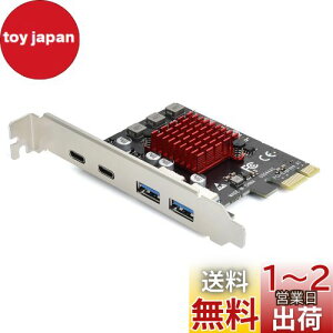 yzELUTENG USB3.1݃{[h 4{[h y2 USB-A & 2 USB-Cz 10Gbps PCIEC^[tF[XJ[h USB3.1gJ[h PCI-Express3.0ڑ PCI-E X1/X4/X8/X16 Windows 11/10/8/7/XP/VistaΉ