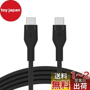 yzBelkin USB-C to USB-C VR P[u iPhone 15 / MacBook/iPad mini/iPad Pro/iPad Air/Galaxy/AndroidX}[gtHΉ }[d PDΉ ϋv 1[g ubN BOOST CHARGEFlex CAB009bt1MBK