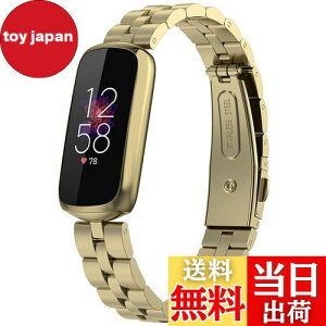 �y���������z�Ή�Fitbit Luxe/Luxe Special Edition �o���h �X�e�����X �t�B�b�g�r�b�g Luxe �o���h �ϋv�� �K�тɂ��� Fitbit Luxe Special Edition �����x���g ���߉\ �r�W�l�X�� �j���ʗp�i�S�[���h�j