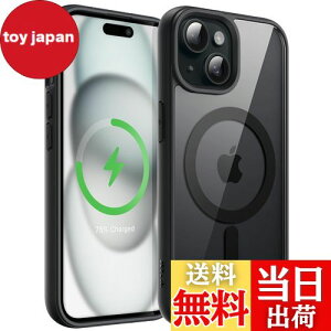 yzJETech iPhone 15 6.1C`p }Olbg P[X MagSafeɑΉ Ռz op[Jo[ \bhJ[}bgTPUt[ h~ NAobN (ubN)