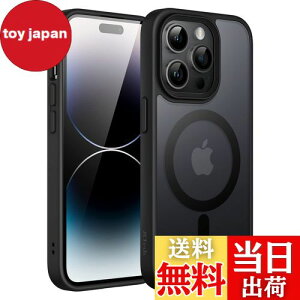 yzJEDirect iPhone 14 Pro 6.1C`p }Olbg P[X MagSafeɑΉ ̃}bgw ^ ϏՌ Jo[ (ubN)