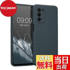 【送料無料】kwmobile スマホケース Oppo A74 (5G) / A54 (5G)対応 ケース - スマートフォン 耐衝撃 TPU シリコン ダーク スレート