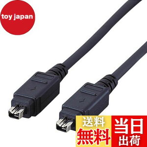 yzGR USBP[u yFireWirez IEEE1394 400(i.LINKEDV) 4pin-4pin 1m ubN IE-441BK
