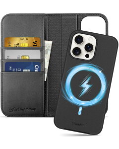 SHIELDON iPhone 15 Pro MaxΉ蒠^P[X 2in1 {v OR ACz15 v}bNX gуJo[ Ռz J[h[ uX^h@\ }Olbg [RFIDubLO]Sʕی