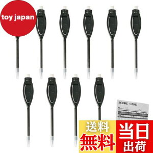 【送料無料】PAVIKE スコアカード ペン 10本セット 消しゴム付きゴルフ鉛筆 ゴルフ マーカー ペン鉛筆 楕円形のクリップ 快適な書き 消しゴム付き 保護スリーブ付き スコア記録 書き込み、描