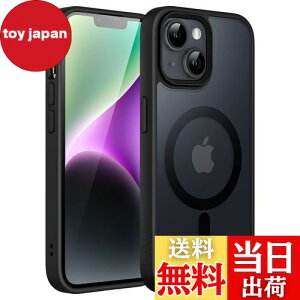 yzJETech iPhone 14 Plus 6.7C`p }Olbg P[X MagSafeɑΉ ̃}bgw ^ ϏՌ Jo[ (ubN)