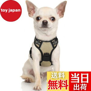 【送料無料】Rabbitgoo 犬 ハーネス 小型犬 5-15KG ソフト かわいい 犬用胴輪 引っ張り防止 負担が少ない首輪 サイズ調整可 夜間反射 抜けない 通気性 咳き込み防止 散歩 歩行補助 老犬介護 しつ