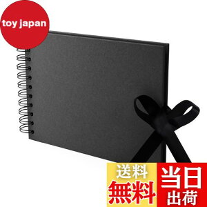 Annhua メッセージアルバム スクラップブック アルバム 手作り A5サイズ30枚 クラフト紙で作られた黒スクラップブック 大容量の手作りフォトブック 写真収納できる手作りフォトアルバム DIY可