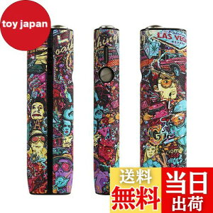 【送料無料】BOOFLYII ケース【アイコスイルマワン/イルマ i ワンに適合する】 PUレザー製 360°全面保護 加熱式たばこ用ケース 耐衝撃 滑り止め 可愛い 極フィット勘合 持ち運び便利 (落書き04)