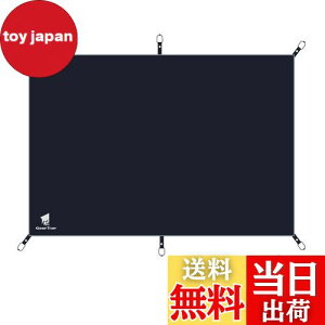 【送料無料】Geer Top グランドシート テントシート レジャーシート 防水 マット 耐水圧3000mm 軽量 耐摩耗 コンパクト アウトドア キャンプ ツーリング 旅行 ピクニック 釣り ブラック 220×150cm