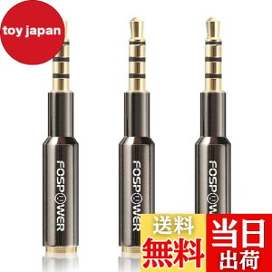 �y���������zFosPower �X�e���I �I�[�f�B�I �w�b�h�z�� �ڑ��~�j�v���O/�����ϊ��A�_�v�^�[ �W��3.5mm (�I�X-���X)�y���X�����݌v | 4��TRRS | 24K �����b�L�[�q�z (3�p�b�N)
