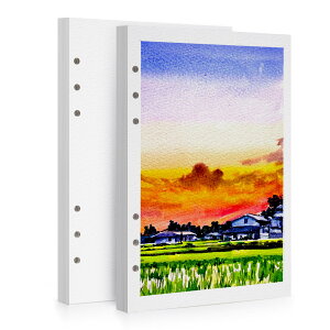 �y���������zLIGHTWISH ���ʎ��o���N�A��100% 300gsm/140�|���h 2�p�b�N�A���v40�� A5�z�[���p���`�����\�Ȏ� �A�[�e�B�X�g�A��l�A�w���p�A5.5 x 8.2�C���`