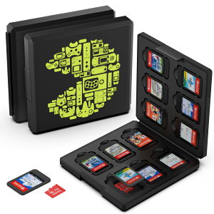 yzGeeRic 12 Q[J[h [{bNX XCb` Ή \tgP[X 12Micro SD [J[h [ Switch/Switch Lite/Switch OLED fΉ RpNg ^ y ho ^ 