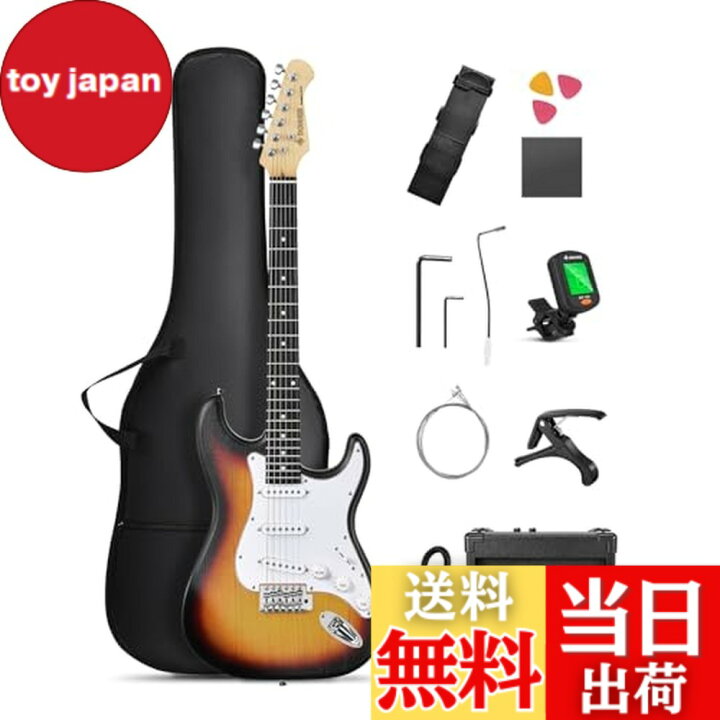 楽天市場】【送料無料】Donner エレキギター 初心者セット STタイプ 