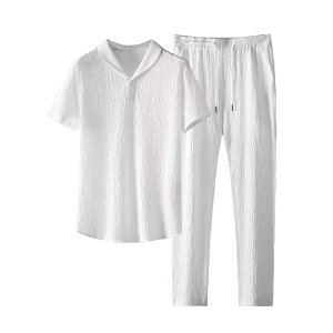 �y���������z[Yeecan] �ĕ� �����Y �㉺�Z�b�g T�V���c �W���[�W �����Y �㉺ 2�_�Z�b�g �X�|�[�c �A�E�^�[ �Y�{�� �z������ �ʋC�� �J�W���A�� ���n �傫���T�C�Y ������ ���[���E�F�A �t��