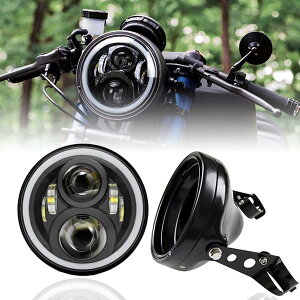 �y���������zSamman 7�C���` led �w�b�h���C�g �V�F���t�� DRL�@�\�t�� Hi/Lo�؂�ւ� �f�B���C�g/���ƃE�C���J�[/�A���o�[�F�@�\�t�� ���F�����O�t�� �z���C�g/�C�G���[�c