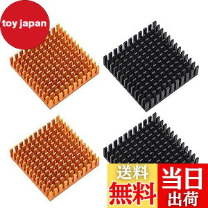 yzGeeekPi Raspberry Pi A~jE q[gVN 40mmX40mmX11mm 4 q[gVN M`ʃe[vt M\΍S[h2ƃubN2Sf