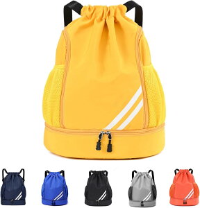 【送料無料】プールバッグ 男の子 スイムバッグ ナップサック ジムサック リュック 水泳 バッグ 大容量 防水 プール バッグ 巾着袋 軽量 乾湿分離 2ルーム多機能 シューズ収納可能 スポーツ