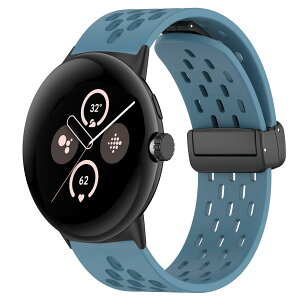 【送料無料】【PONATTENO】交換バンドFor Google Pixel Watch 2 /Pixel Watch/Pixel Watch 3 41mm用 シリコン製 ソフトなスポーツバンド 磁気クラスプ ストラップ 通気バンド 防水Pixel Watch 3 41mmバンド 男女兼用