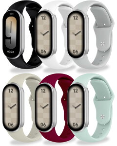�y���������z[Monuary] 3-8�F Xiaomi Smart Band 10/9/8�ƌ݊����̂�������p���X�g�o���h�A�_�炩��TPU���A�ʋC���A�h���A�v���ȉ�̗̂̍p