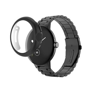 �y���������zUIUIKA Google Pixel Watch 2 �P�[�X Google Pixel Watch 2/Pixel Watch �J�o�[ �����^ PC+�K���X�f�� ��̌^ Pixel Watch �P�[�X�Ή� �S�ʕی� �����^ �����ȒP �ϏՌ� �����ߗ� �w��h�~ ���h�~