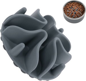 【送料無料】BTtime 早食い防止 スローフィーダー 犬 健康管理 胃腸や身体への負担軽減でき 組み込み型 強力吸盤付き 犬 猫 食器 カット可能 洗いやすい