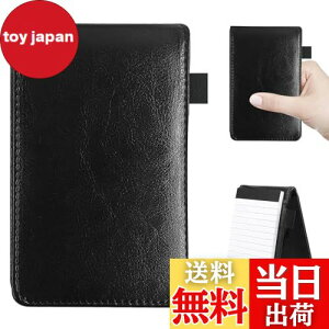 【送料無料】PAVIKE a7 メモ帳 メモ帳 a7 ノート 縦型 PUレザー カードポケット&ペンホルダー付き 便利 仕事 ビジネス手帳 業務用 携帯に便利 文房具 日々の記録 会議メモ帳 学校 オフィス用品 (