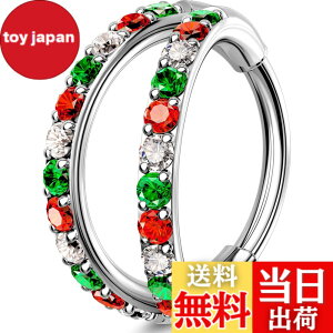 �y���������z[OUFER Body Piercing] 18G 316L�X�e�����X�| �@�����O 6/7/8mm �N���X�}�XCZ�W���G�� �{�f�B�s�A�X�W���G���[ �@�E/����/����/�@���u/�_�C�X�p �j�����p �s�A�X�Z�b�g Nose Ring Hoops �T�C�Y�F