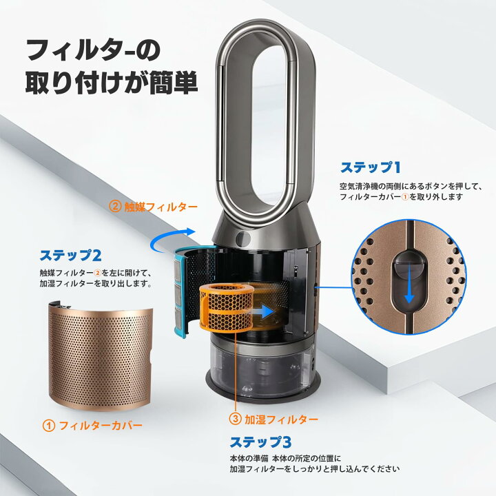 楽天市場】【送料無料】MSHNE ダイソン 加湿空気清浄機対応 フィルター 