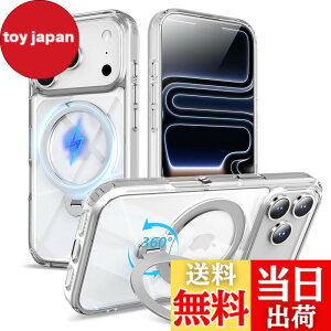 �y���������zMagSafe�Ή� �P�[�X�y ���C�����X�[�d�A�c�����Ή��A�B�����[���X�^���h�A�}�O�l�b�g���ځA�ϏՌ��A�S�ʕی�z �F�F�N���A�����A�T�C�Y�FiPhone 17Pro �p