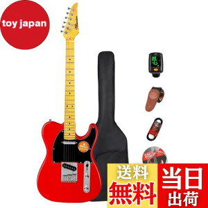【送料無料】Bullfighter エレキギター TLテレキャスター大人 初心者セット ロック プロ パフォーマンス エレキギター セット TLタイプ SSピックアップ (Red)