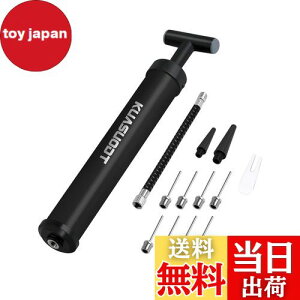 【送料無料】JetWave 空気入れ 軽量 ボールポンプ 12点セット サッカーボール・バスケットボール・スポーツボールポンプ用・インフレータブルボートハンドポンプ 8本の針&2ノズル付き 延長