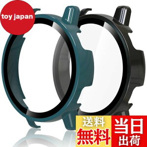 �y���������zHianjoo 2������ Garmin Vivoactive 5 �Ή� �P�[�X �ی�J�o�[+�t�B���� ��̌^ �K�[�~�� Vivoactive 5 �Ή� �J�o�[ �ی�t�B���� PC�f�ނ̃t���[�� �S�ʕی� �Ռ��z�� �����x�^�b�` [�u���b