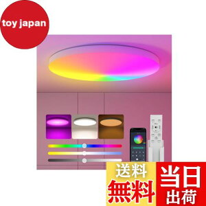 【送料無料】Antree LEDシーリングライト RGB 6畳 3600lm 調光調色 常夜灯 led 照明 天井 おしゃれ 蛍光灯 リモコン付き スマホAPP操作 6畳 和室/洋室/寝室/玄関/リビング/キッチン音楽ダンスルーム/
