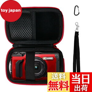 �y���������zANGVI ���[�o�b�OOM SYSTEM(�I�����p�X)�Ή� OM SYSTEM/�I�����p�X Tough TG-2 / TG-3 / TG-4 / TG-5 / TG-6 / TG-7 ���i�����[���邽�߂̃P�[�X�P�i�� (�Ԃ��W�b�p�[)