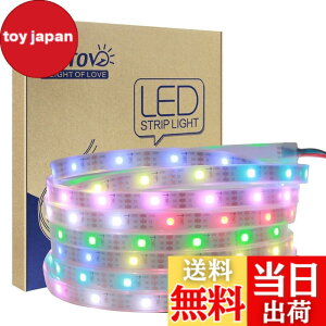 �y���������zALITOVE LED�e�[�v���C�g �C���~�l�[�V���� LED���C�g WS2812B �A�h���X�\ 5050 RGB SMD 5 m 150�s�N�Z�����F �h��IP67�z���C�gPCB DC5V