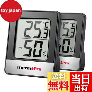 �y���������zThermoPro�T�[���v�� ���x�v �����x�v ���x���x�v ���� �����v �f�W�^�� ���� �R���p�N�g ��}�[�N �Ǌ|�� ���X�^���h �}�O�l�b�g TP49 �u���b�N 2�p�b�N