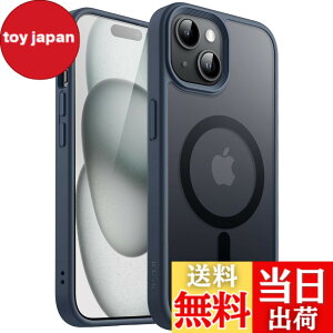 �y���������zJETech iPhone 15 Plus 6.7�C���`�p �}�O�l�b�g �P�[�X MagSafe�ɑΉ� �������̃}�b�g�w�� ���^ �ϏՌ� �J�o�[ (�X�g�[���u���[)