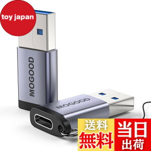 �y���������zMOGOOD USB Type-C �ϊ��A�_�v�^ USB C���X����USB 3.0 �I�X�ϊ��A�_�v�^�[ 2�p�b�N iPhone 15 /14 Plus Pro iWatch CarPlay�� QC3.0 �}���[�d�ƍ����f�[�^�]��