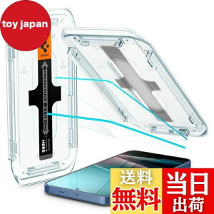 �y���������zSpigen Galaxy S25 �K���X�t�B���� Galaxy S25/24 �w��F�ؑΉ� 9H�d�x�����K���X �\��t���L�b�g�t�� �i�m�R�[�e�B���O ��U�h�~ 2���� EZ Fit �M�����N�V�[S25/24 AGL07438