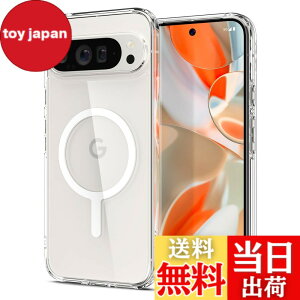 �y���������zSpigen Pixel 9 / 9 Pro �P�[�X �N���A ���ςȂ� ���C�����X�[�d�Ή� 2�d�\�� �ČRMIL�K�i�擾 �ϏՌ� ���菝�h�~ �E���g���E�n�C�u���b�h���^�������O�}�O�t�B�b�g ACS09025 (�z���C�g)